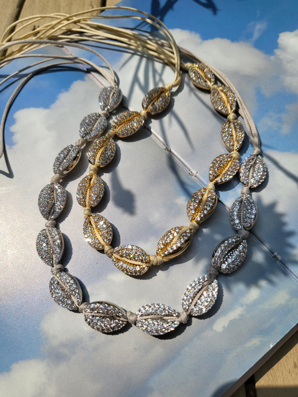 Full pave Seashell Necklace